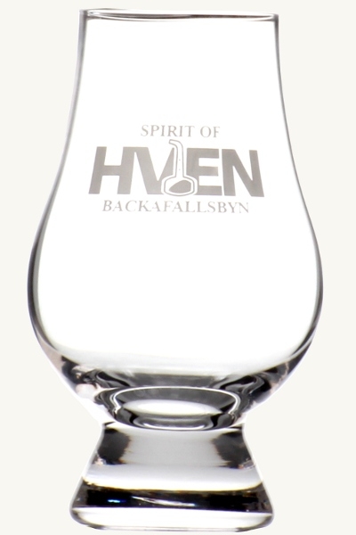 Glencairn whiskyglass med Spirit of Hven sin logo