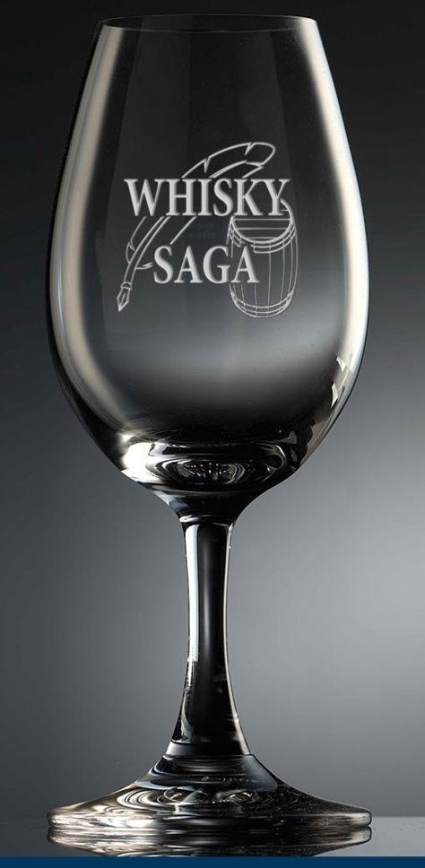 Glencairn Whiskyglass med Whisky Saga logo